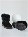 Унты женские короткие, черный песец, замок, войлочная подошва(ЖВ1-21) S08BLACK