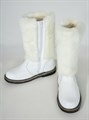 Унты женские на войлочной подошве. Белые. Молния (ЖВ3-05) SR34A614.91.14WHITE