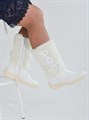 Унты женские на литой подошве. Белые. Молния(ЖЛ3-08) SR33A604.91.14WHITE