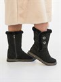 Сапожки женские короткие с опушкой, войлочная подошва(ЖВ1-24) S03SVB
