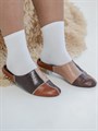 Тапки домашние женские (арт 8-067) - КОРИЧНЕВЫЙ TAPOCHKI8067-BROWN - фото 6616