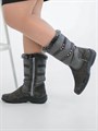 Сапоги женские 10-02, серые, литая подошва(ЖЛ1-24) S09GREY