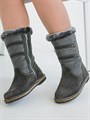 Сапоги женские 10-02, серые, войлочная подошва(ЖВ1-20) S11GREY